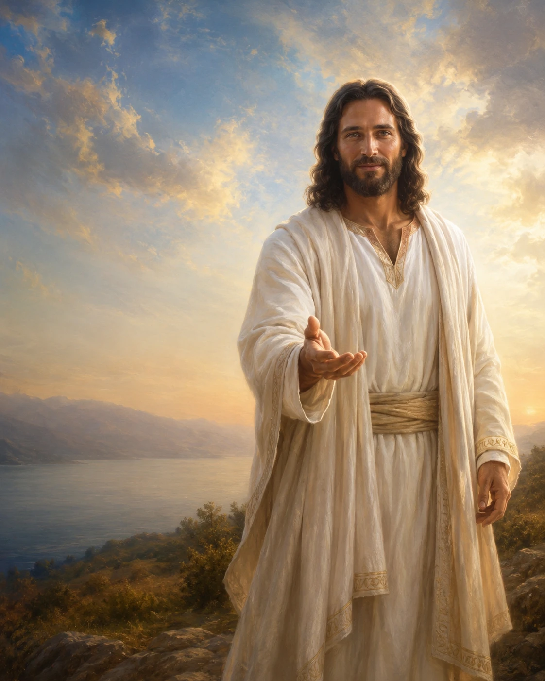 Reserved artwork location for an original depiction of the living Jesus Christ